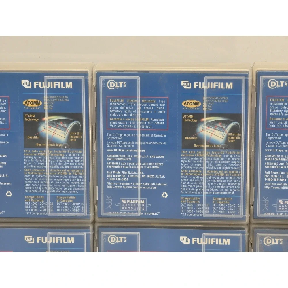 10 Lot - FUJIFILM DLT IV 4 Tape 40gb / 80gb - SEALED TAPES NOS